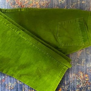 J. Crew Green Cordorouy size 27S